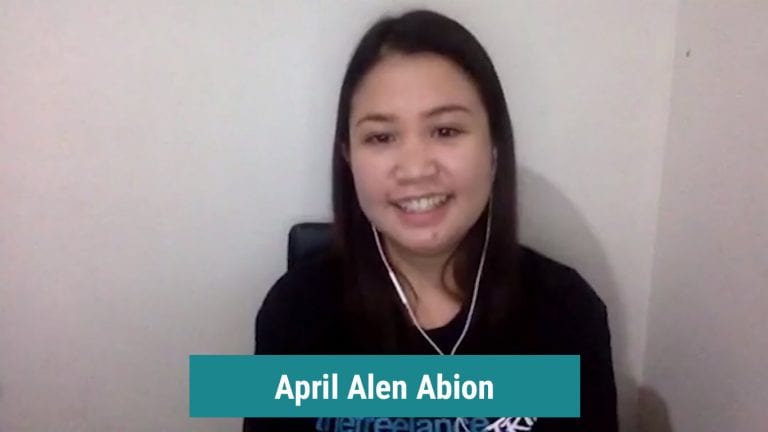 April Alen Abion Interview Screenshot