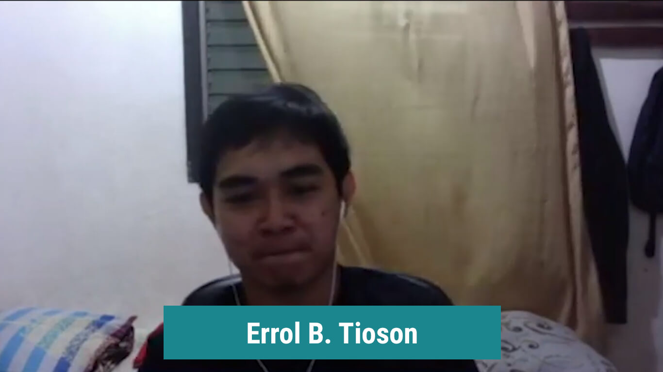 Errol B. Tiozon Interview Screenshot